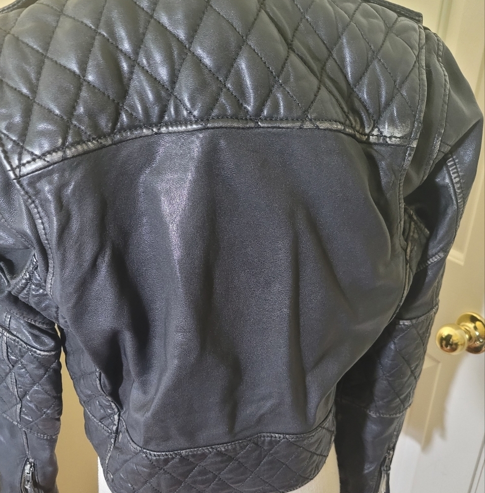 Nicole by Nicole Miller Black Leather Jacket - Picture 7 of 7
